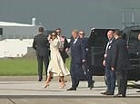 President Trump and Melania arrive at Shannon Airport in Ireland