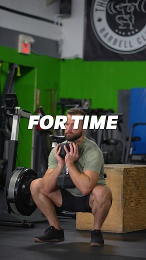 Serge Fitness | Chipper-style Metcon 👊 From @fitnessacademy FLEX program. For Time 200m Run 50 Goblet Squats or Wallballs 200m Run 40 Alternating DB Hang... | Instagram