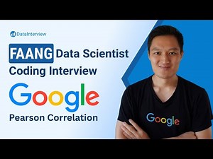 Python Coding Interview for Data Scientist & ML Engineer | Google Interview Question