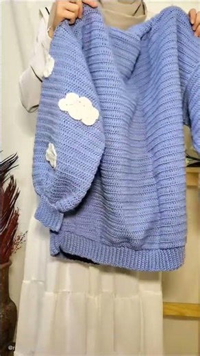 Soft as a cloud. This Cloud Cardigan might be my favorite piece yet. #crochet #handmade #clouds