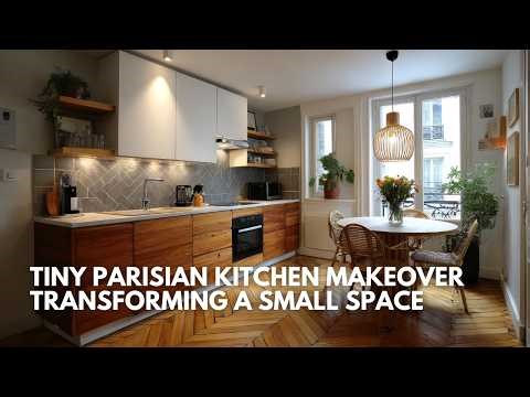 Tiny Parisian Kitchen Makeover | Transforming a Small Space into a Chef-Style Hub
