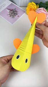 1.3M views · 9.6K reactions | Origami Fish Craft: Let’s use cardboard to make this fun little fish. It’s so fun to shake! #parentchildcrafts #handmadeorigami #handmadediy #kidscrafts #diyprojects #creativefun #cardboardcrafts #familyactivities #papercrafts #artforkids | paper craft ideas | Facebook
