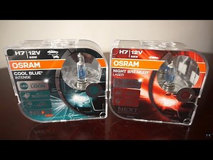 OSRAM Cool Blue Intense NEXT GEN vs OSRAM Night Breaker LASER NEXT GENERATION