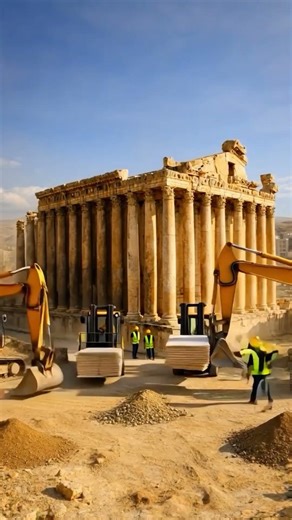 The Most Powerful Temple in the Roman Empire — Restored ⏳🏛️ #shorts #renovation #timelapse