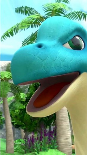 #Trex vs. #Brachiosaurus 🔥#DinoTrainers #cartoon #animation