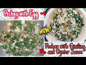 2 Ways To Cook Pechay / Pechay with Egg / Pechay With Giniling and Oyster Sauce / Simpleng Ulam