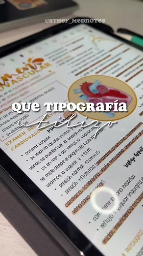 Respuesta a @Fernanda 🤍 que tipografía utilizo oara mis apuntes? #medicina #estudiante #ipad #tablet #goodnotes #noteshelf #estudiantedemedicina