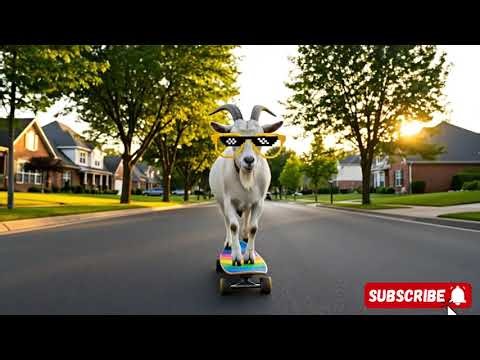 My Goat in the Street enjoying free Air