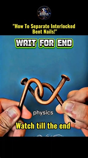 Can You Solve This Impossible Nail Metal Puzzle?😱 #bts #puzzle #science #easypuzzles #sigma#physics