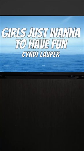 Girls Just Wanna To Have Fun 🎵 Cyndi Lauper #musiclyrics #lyricsvideo