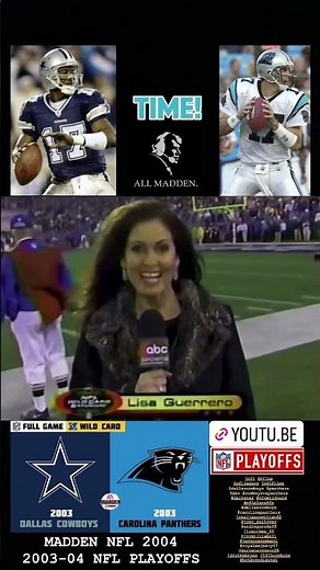 Madden NFL 2004 Historic Teams - 2003 Dallas Cowboys vs 2003 Carolina Panthers