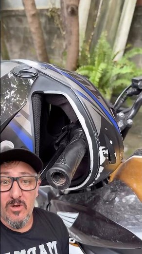 How to lock your helmet on your motorcycle, quick and easy.