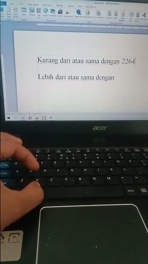 Membuat simbol kurang dari sama dengan #shorts less than or equal and greater than or equal symbol