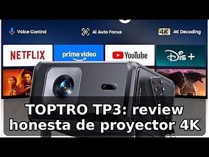 Full review of the TOPTRO TP3 4K Projector: Google TV, 1080p and advanced connectivity