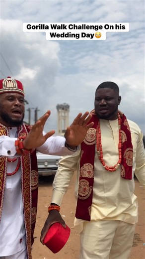 Gorilla Walk Challenge on his wedding Day #gorillawalk #dedeuk #fyp #viral | Dede UK