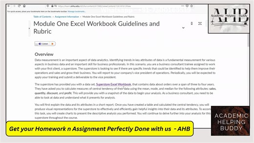 MBA 504 SNHU Superstore Excel Workbook: Descriptive Statistics & Charts #SNHU #MBA504 #BusinessStatistics #ExcelTutorial #DataAnalysis #Excel