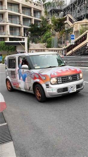 NISSAN CUBE WITH A CRAZY WRAP IN MONACO!