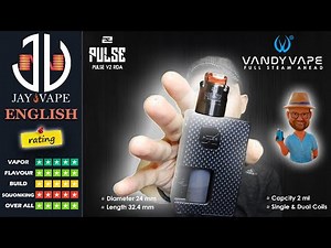 Pulse V2 RDA By Tony B & VANDYVAPE, Flavor beast, Multiple Options, Amazing
