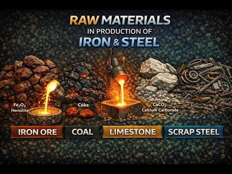 Raw Materials in Production of Iron & Steel | Engineering Materials