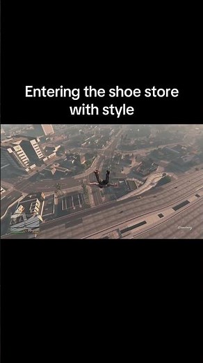 Entering the Shoe Store with style #gta #gta5