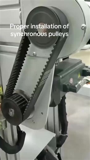 Do you want to know the correct way to install synchronous pulleys? Get in touch with us. #Synchronouspulley #pulley #factory #machine #fyp