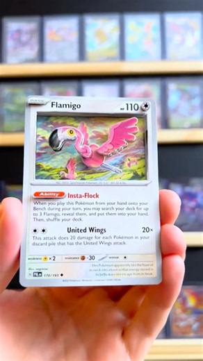 I turned this Flamigo card into 3D art 🎨 #pokemon #3dart #diy