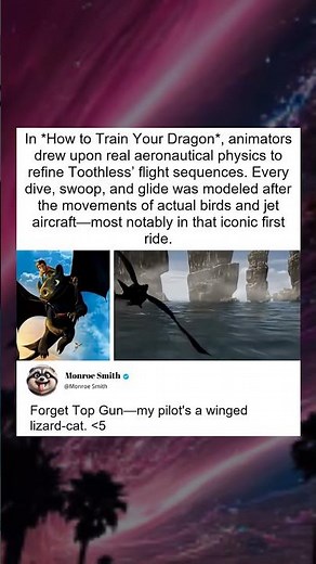 HTTYD: Aeronautical Physics of Toothless' Flight