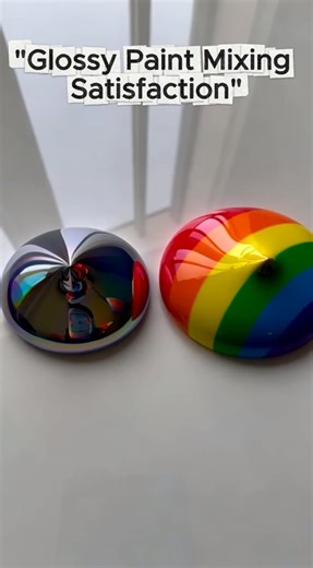 Glossy Paint Mixing Satisfaction #colors #colorasmr #colormixing #colorlearning #satisfying #relax