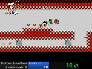 Pizza Tower Demo 0 Mania - 1:04 Grinch Race (WIP) any%