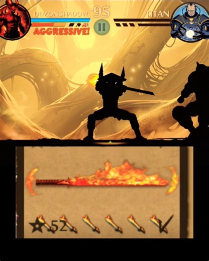 When you Have Ultra Fire Ninja Sword Vs Titan In Shadow fight2 #shadowfight2 #viral #shorts