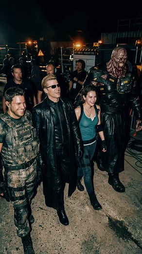 Behind the scenes of Resident Evil, the nightmare takes a break. Among destroyed sets, cold lights, and iconic creatures, heroes and monsters come together for laughs, selfies, and pure chaos energy. An AI-created cinematic backstage where horror meets fun and the legend comes to life. #residentevil #behindthescenes #umbrella