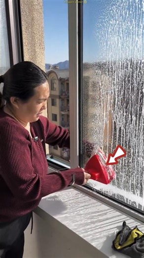 Magic Window Cleaning Machine 😱 Makes Glass Shine Like New! #shots #facts