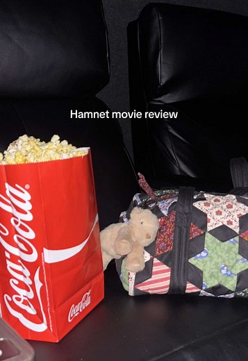 No I did not have my flash on during the movie—end credits were rolling. I do have respect for theatre guidelines. 5/5⭐️the car ride was real silent. Jessie Buckley the actress that you are. #moviereview #HAMNET