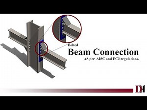 Beam connection-001| Structural design|Solidworks weldments|Beam design
