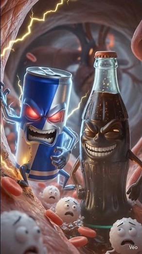 Red Bull vs Coca-Cola Inside Your Body 😱 | The Shocking Truth About Energy & Soft Drinks