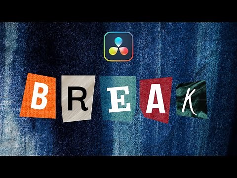 Paper Cut Text Animation (Stop Motion) in DaVinci Resolve 18.5 Tutorial