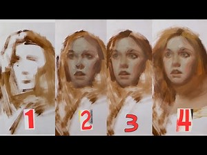 Easy Step Portrait Painting in Oil - Alla Prima Method