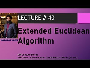 Extended Euclidean Algorithm