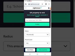 How to find property for rent on rightmove