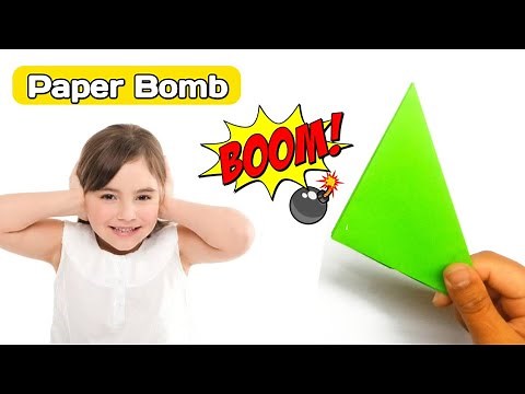 How To Make Paper Popper | Paper Bomb That Pops | Origami easy