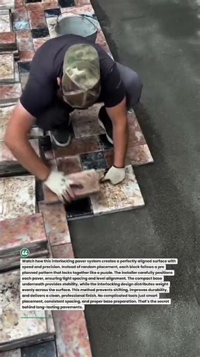 Perfect Paver Pattern Installation Satisfying Build #construction #diy #shorts
