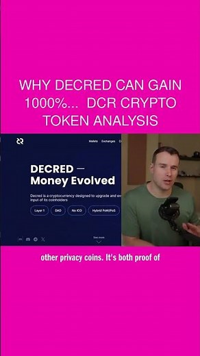 Why Decred Can Gain 1000%... 🤩 DCR Crypto Token Analysis
