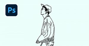 【超簡単】Photoshopでイラストの背景を透明にして線画を抽出する方法