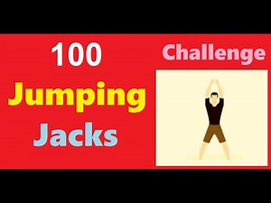 100 jumping jacks challenge with a counter .[loose fat + cardio + burn calories fast]]