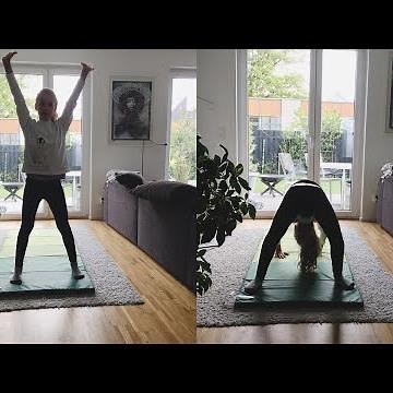 Brücke aus dem Stand lernen und aufstehen für Anfänger| Bembi’s Turnstunde