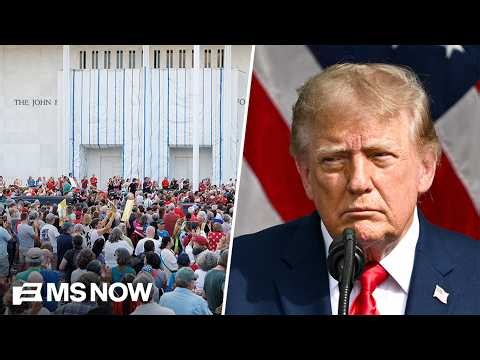 Protesters rally against Trump at Kennedy Center