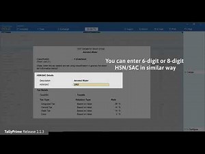 HBS SOLUTIONS PVT. LTD. | How to Update HSN Codes for Stock Items in TallyPrime | TallyHelp