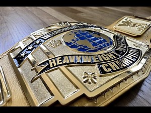 BEAUTIFUL WWF Golden Intercontinental Championship Belt by PINFALL TITLE BELTS