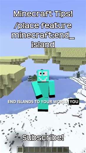 What Is The Command To Spawn An End Island In Minecraft?!