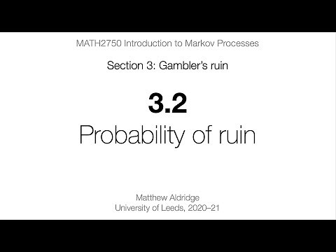 MATH2750 3.2 Probability of ruin